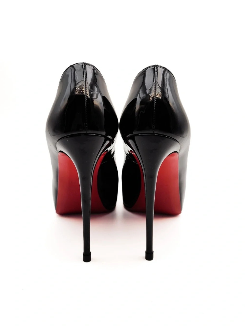 Christian Louboutin Very Prive 120 Black Patent Leather Pumps EU 37